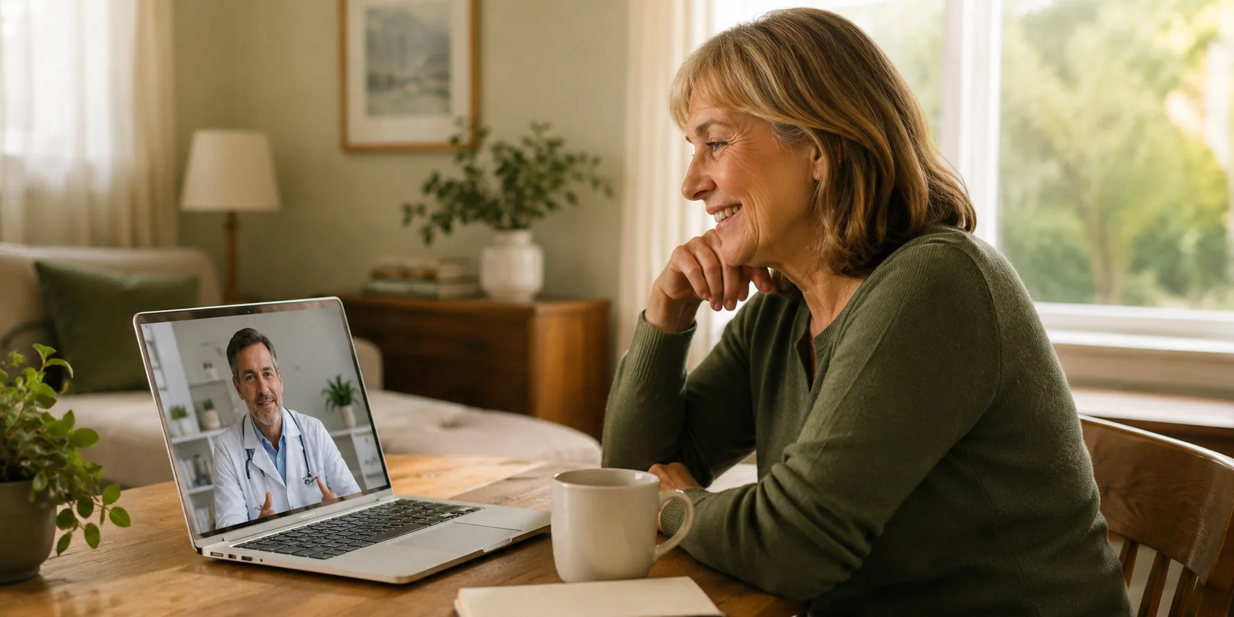 Patient meeting with their PremierMD physician for a medical cannabis evaluation